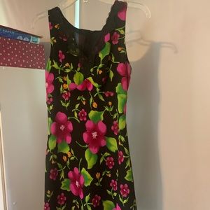 Black floral dress